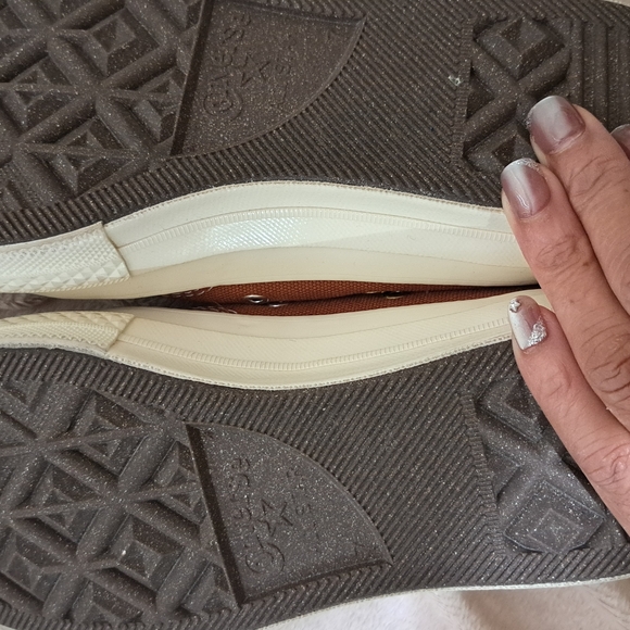 Converse Brown and White High-Top Sneakers - Picture 2 of 11